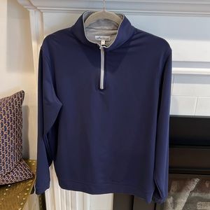 Peter Millar Navy Perth Quarter Zip - M